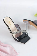 ZARA FANCY HEELS - BLACK