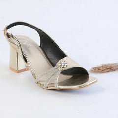 ZARA FANCY BLOCK-HEEL (GOLDEN)