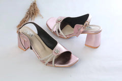 ZARA FANCY BLOCK-HEEL (PEACH)