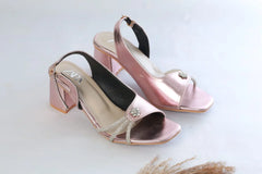 ZARA FANCY BLOCK-HEEL (PEACH)