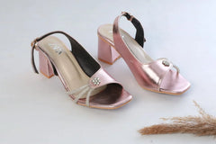 ZARA FANCY BLOCK-HEEL (PEACH)