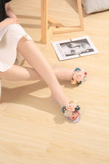 FLOWER JELLY SLIPPERS - PINK
