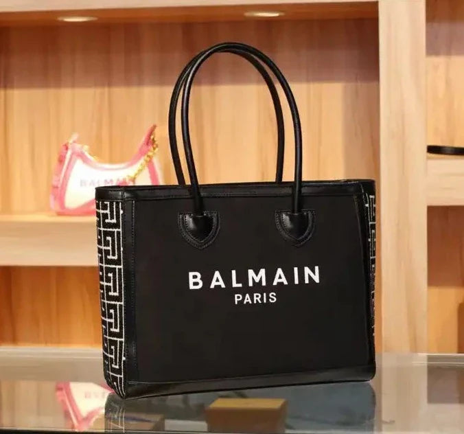 BALMAIN B-ARMY TOTE BAG - BEIGE