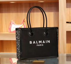 BALMAIN B-ARMY TOTE BAG - BLACK
