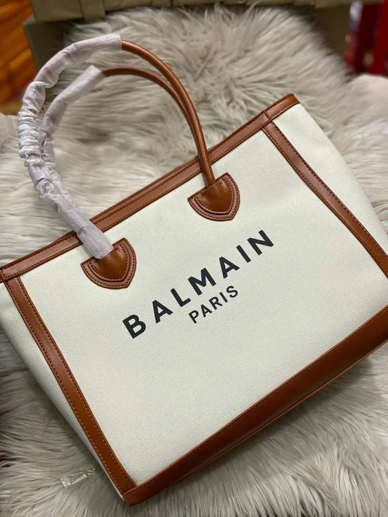 BALMAIN B-ARMY TOTE BAG - BEIGE
