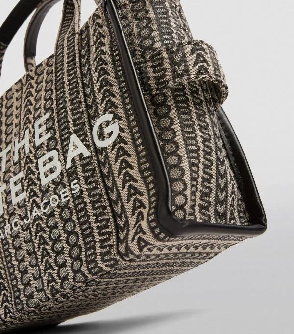 MARC JACOBS MONOGRAM TOTE BAG - BROWN