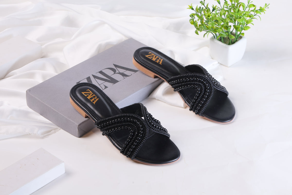 ZARA HAND MADE PEARL-BLACK