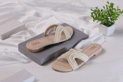 ZARA HAND MADE PEARL-BEIGE