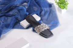 JIMMY CHOO RHINESTONES SLIDES