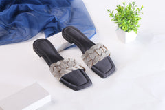 JIMMY CHOO RHINESTONES SLIDES