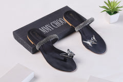 JIMMY CHOO CHIRSTAL BUTTERFLY-BLACK