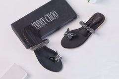 JIMMY CHOO CHIRSTAL BUTTERFLY-BLACK