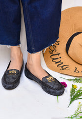 COACH LOAFERS FOR WOMENS - BLACK