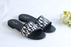 COMBO DEAL - DIOR SLIDES WITH DIOR BOOK TOTE BAG - DD GREY