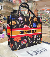 BOOK TOTE BAG - MULTI FLOWER