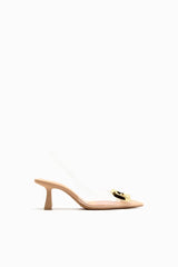 ZARA VINYL SLINGBACK SHOES