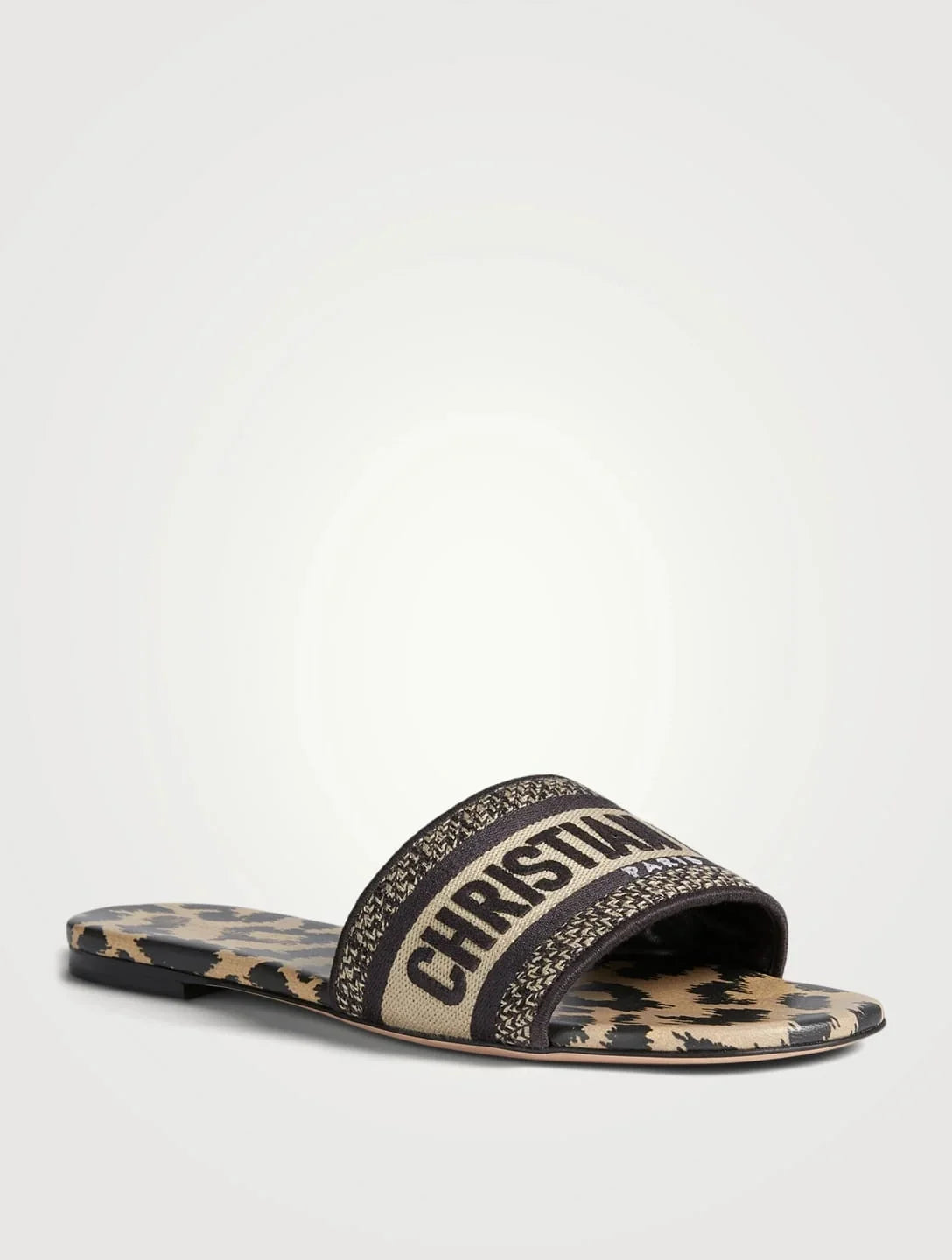 DIOR Dway Slide In Leopard Print