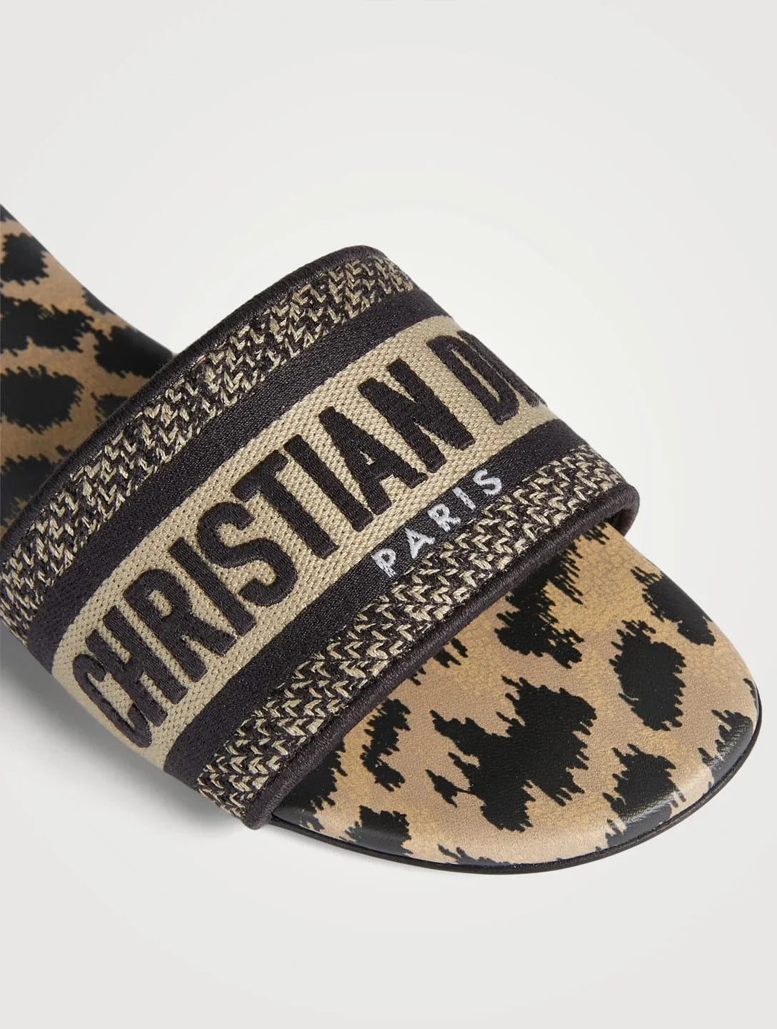 DIOR Dway Slide In Leopard Print