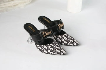 DIOR CASUAL HEEL PUMPS - BLACK
