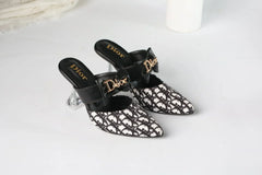 DIOR CASUAL HEEL PUMPS - BLACK