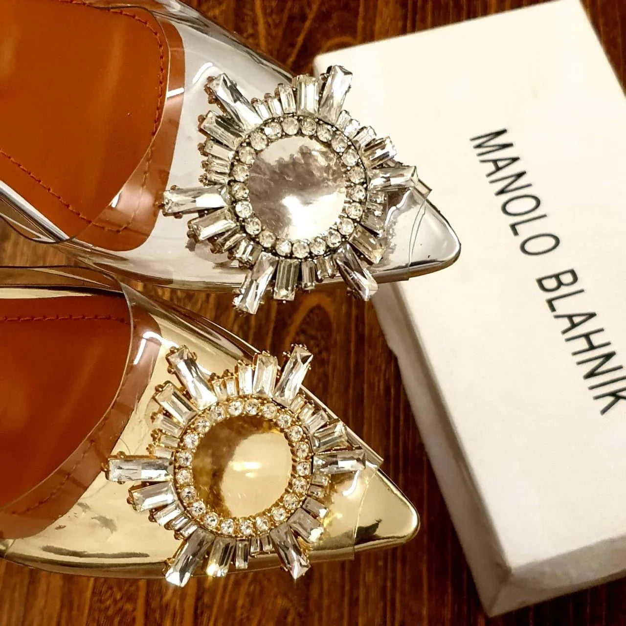 CINDERELLA TRANSPARENT FLAT SANDALS
