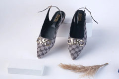 MICHAEL KORS POINTED TOE FLAT PUMPS - BLACK