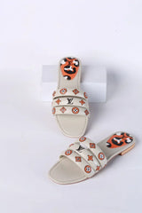 LV CASUAL SLIDES - BEIGE