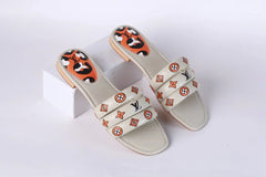 LV CASUAL SLIDES - BEIGE