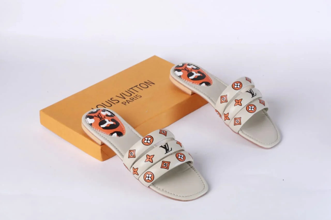 LV CASUAL SLIDES - BEIGE