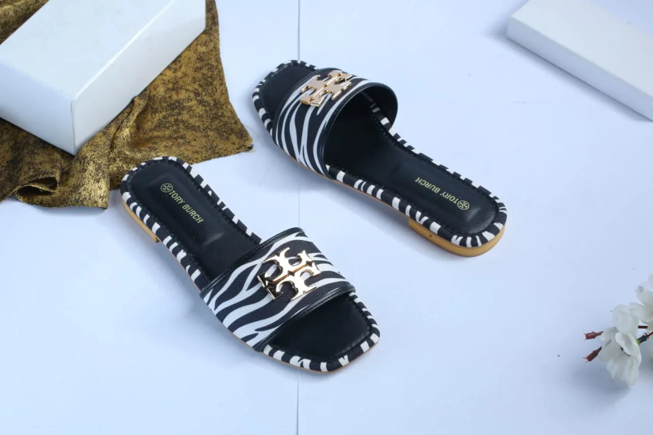 TB ELEANOR SLIDE - ZEBRA