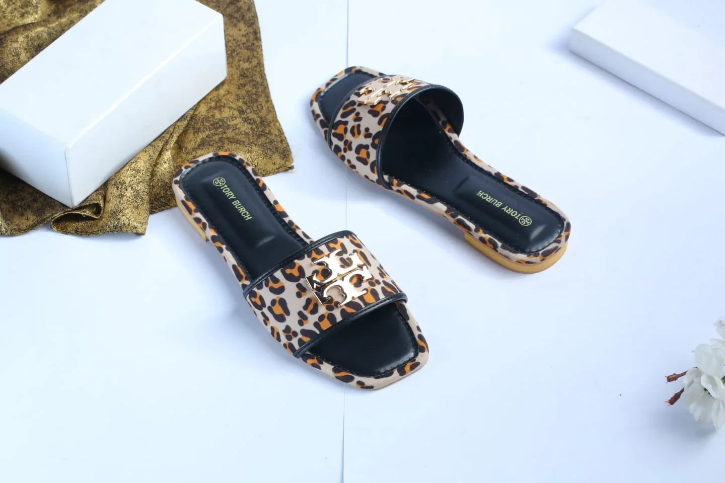 TB ELEANOR SLIDE - LEOPARD