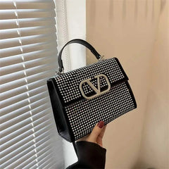 COMBO DEAL - VLOGO SIGNATURE PUMPS & CROSSBODY BAG - BLACK (SILVER)
