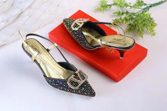 VLOGO SIGNATURE PUMPS - BLACK (MULTI)