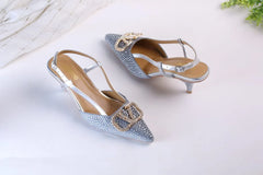 VLOGO SIGNATURE PUMPS - SILVER