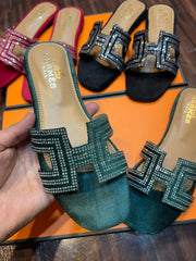 HERMES ORAN SANDAL - GREEN