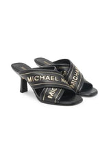 MK WOMEN'S GIDEON LOGO TAPE MULE - BLACK