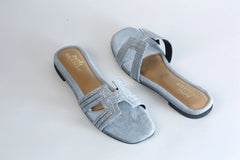 HERMES ORAN SANDAL - GREY