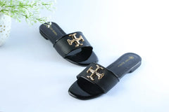 TORY ELEANOR SLIDES - BLACK