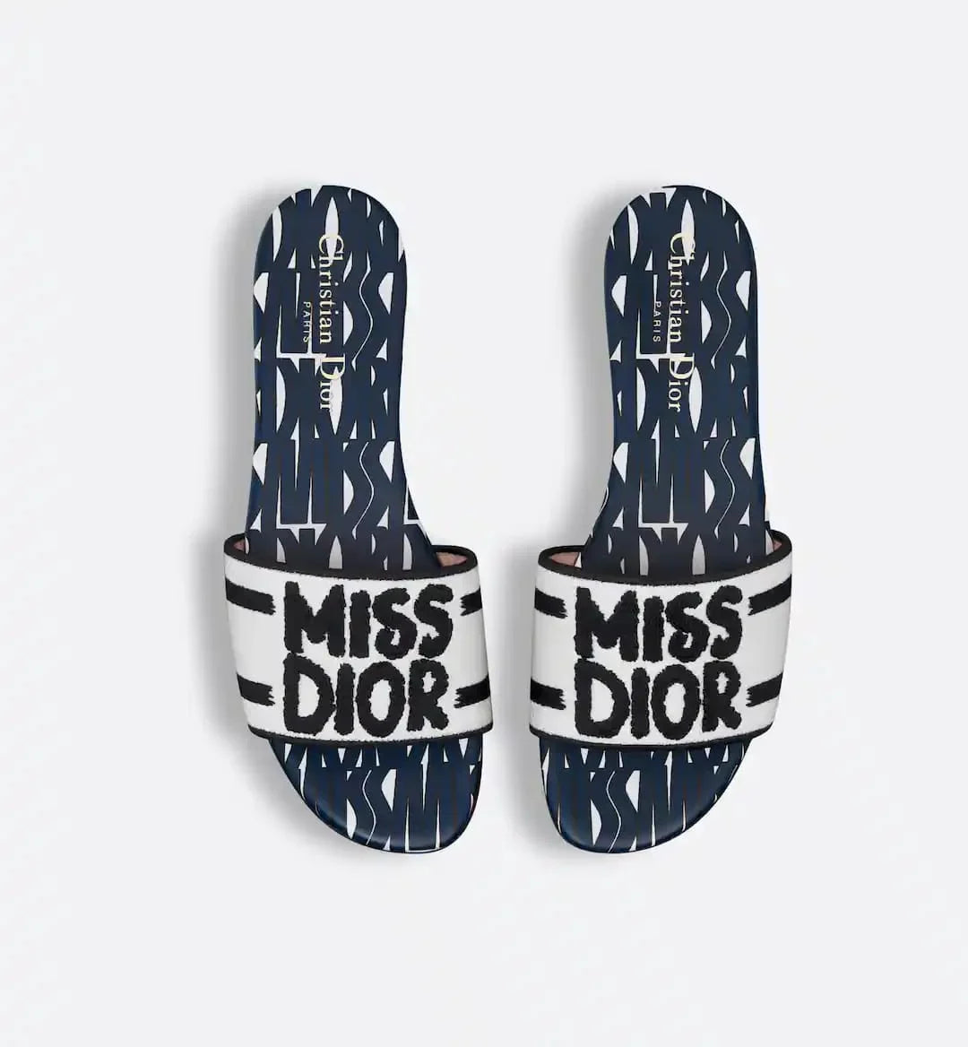 MISS DIOR DWAY SLIDES - NAVY