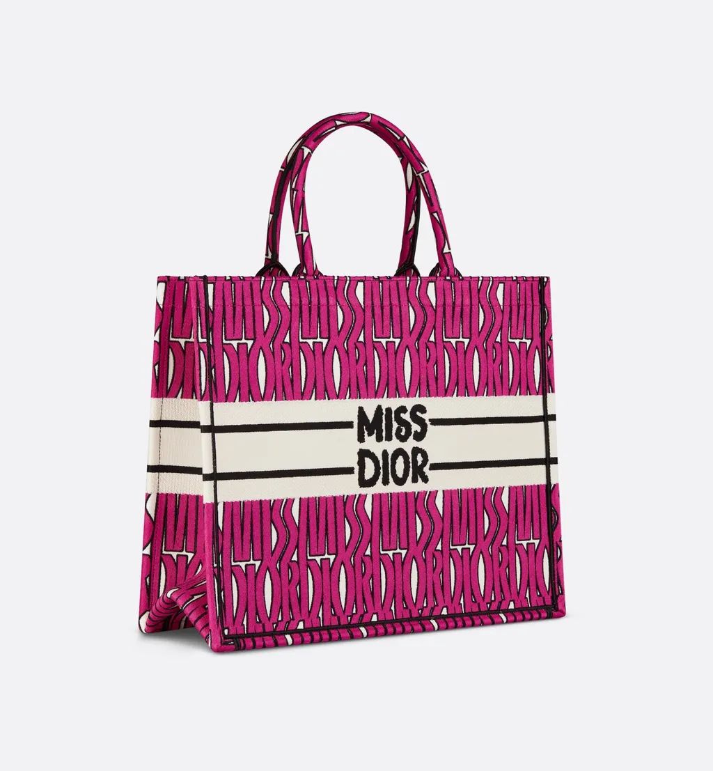 COMBO DEAL - MSS DIOR TOTE BAG & MISS DIOR SLIDES - PINK