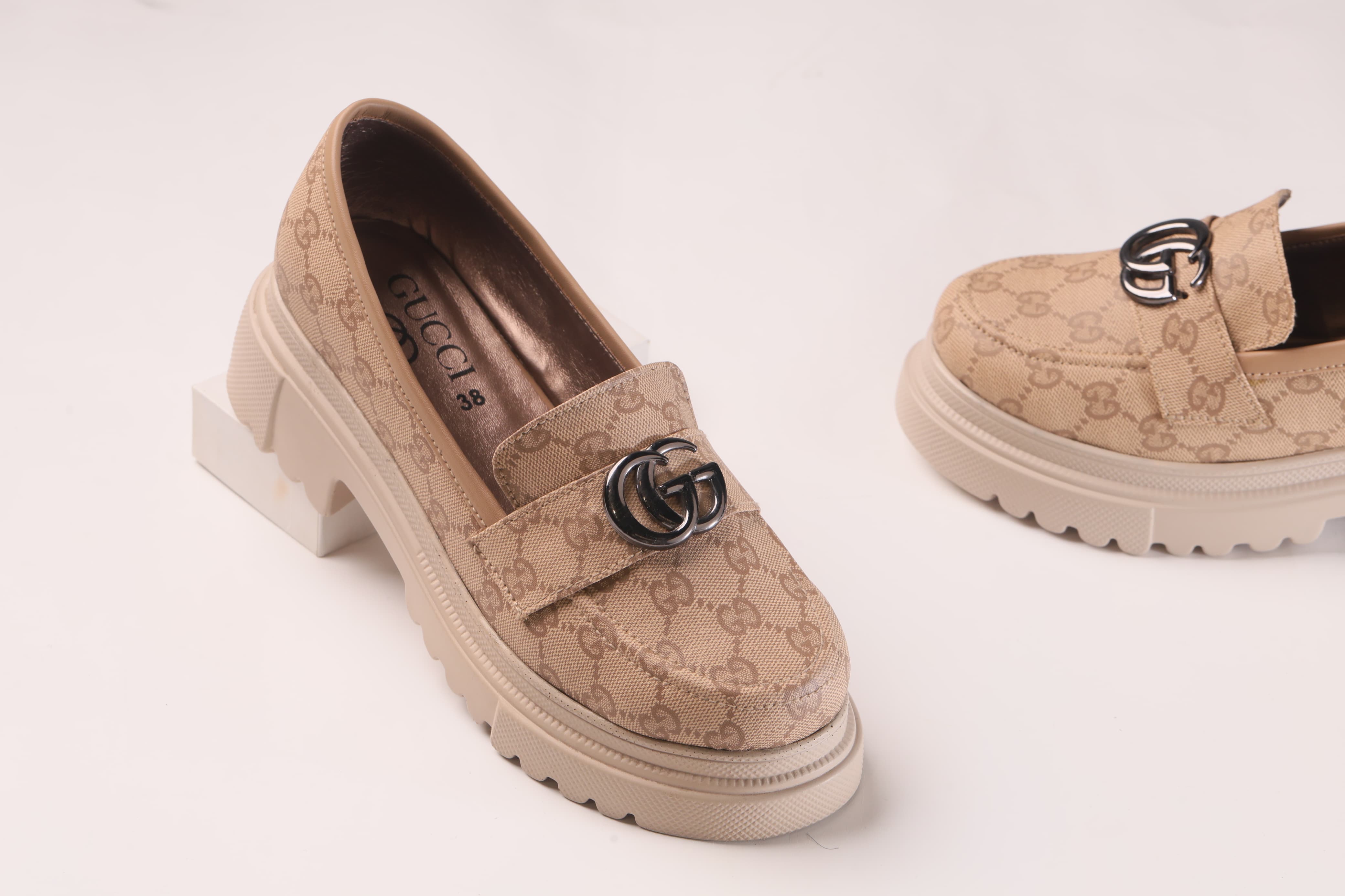 GUCCI SHOES FOR WOMEN'S - COFFEE