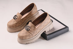 GUCCI SHOES FOR WOMEN'S - COFFEE