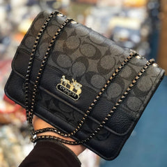 COACH CROSS BODY BAG - BLACK