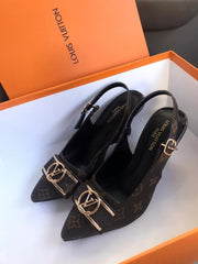 LOUIS VUITTON Slingback Heels - Flower