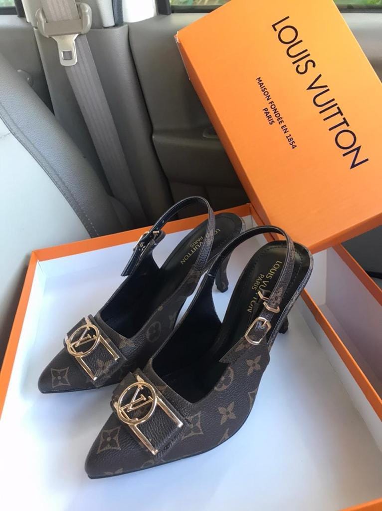LOUIS VUITTON Slingback Heels - Flower
