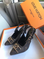 LOUIS VUITTON Slingback Heels - Flower