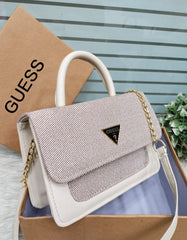 GUESS SHOULDER BAG - WHITE