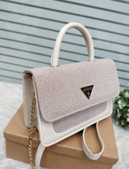 GUESS SHOULDER BAG - WHITE