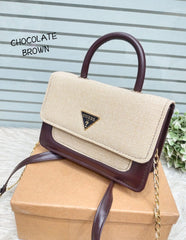 GUESS SHOULDER BAG - Brown