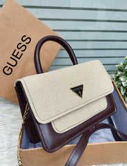 GUESS SHOULDER BAG - Brown